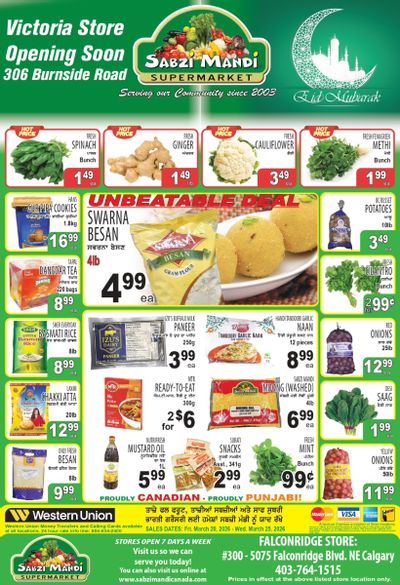 Sabzi Mandi Supermarket (Calgary) Flyer March 20 to 25