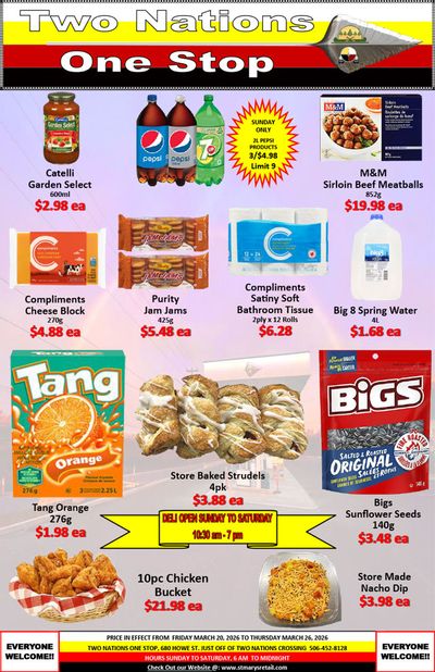Two Nations One Stop Flyer March 20 to 26