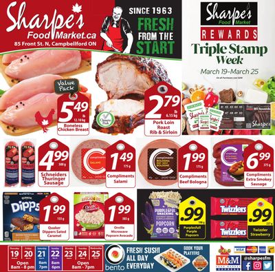 Sharpe's Food Market Flyer March 19 to 25