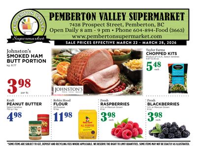 Pemberton Valley Supermarket Flyer March 22 to 28
