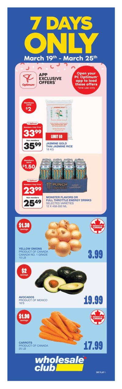 Wholesale Club (ON) Flyer March 19 to 25