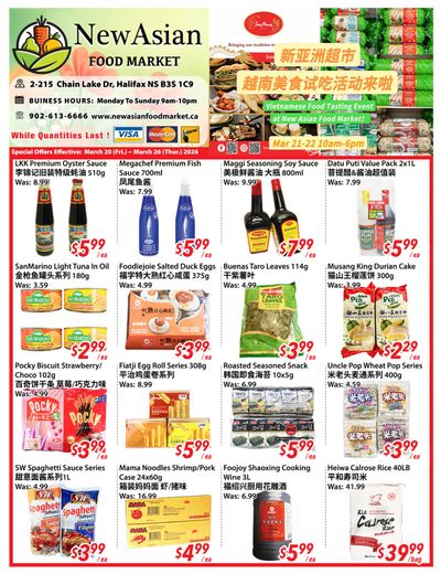 New Asian Food Market Flyer March 20 to 26