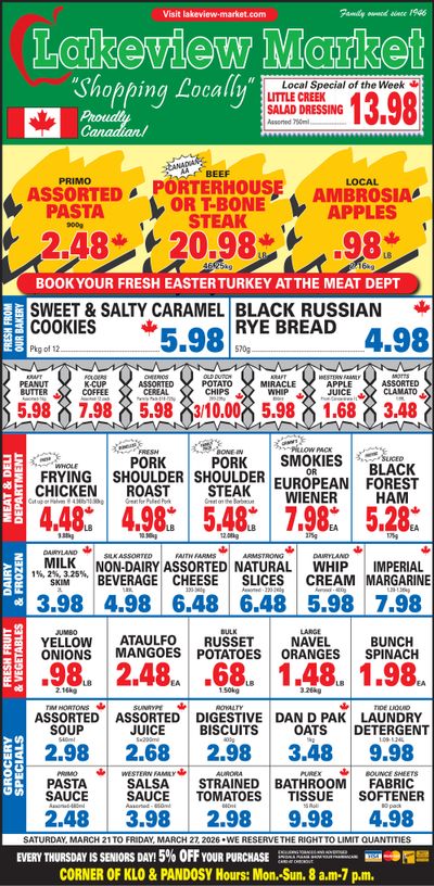 Lakeview Market Flyer March 21 to 27