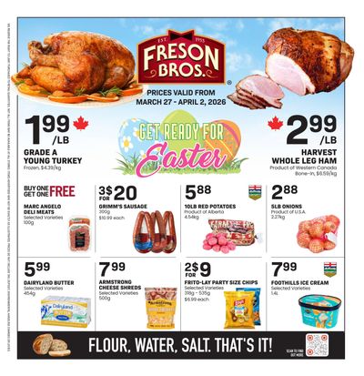 Freson Bros. Flyer March 27 to April 2