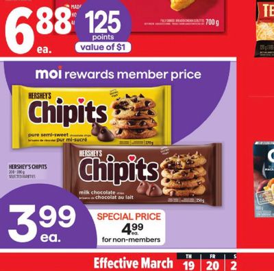 Metro Ontario: Hershey Chipits $3.99 Member Price + Flyer Deals