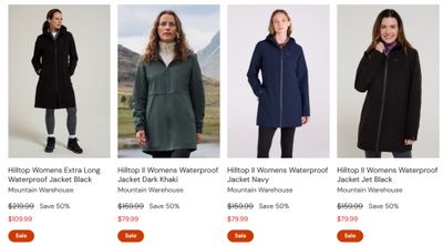 Mountain Warehouse Canada: Spring Jackets 50% off or More + Sale up to 60% off