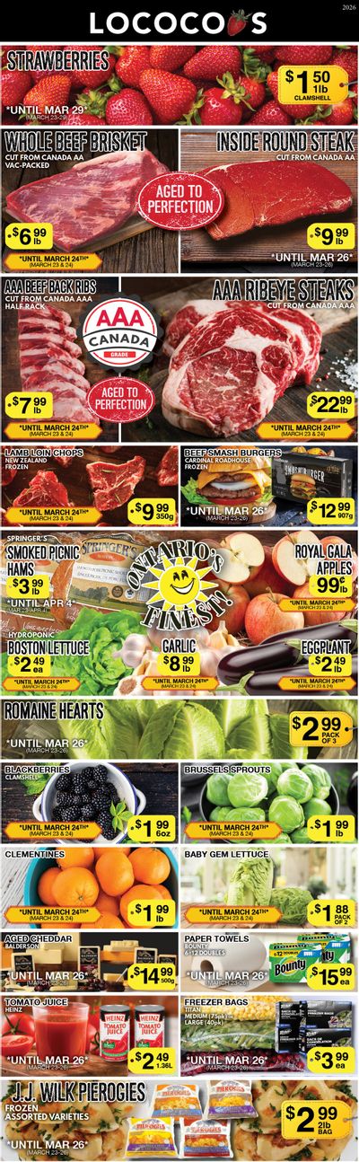 Lococo's Flyer March 23 to 26