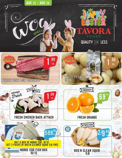 Tavora Foods Flyer March 23 to 29