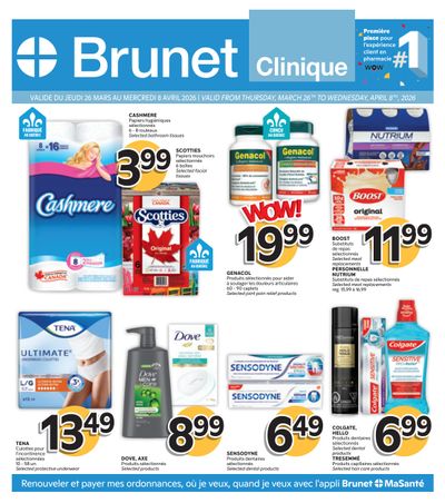 Brunet Clinique Flyer March 26 to April 8