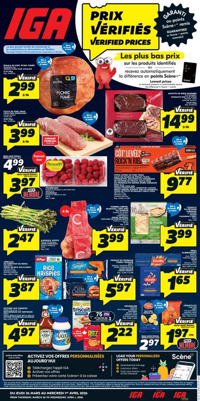 IGA (QC) Flyer March 26 to April 1
