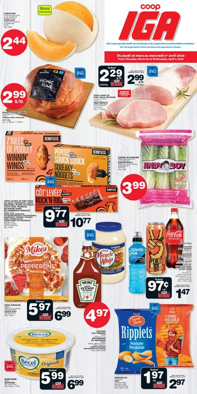 Coop IGA (QC) Flyer March 26 to April 1