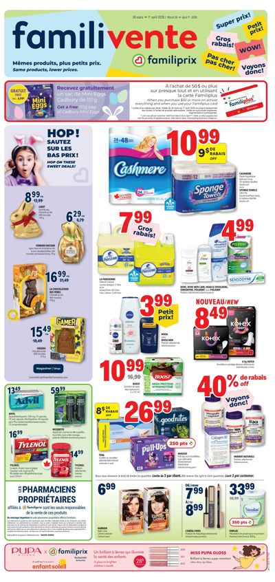 Familiprix Flyer March 26 to April 1