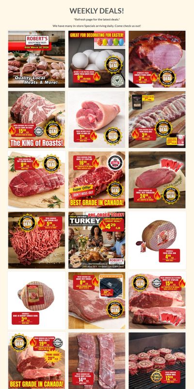 Robert's Quality Fresh Meats Flyer March 23 to 30