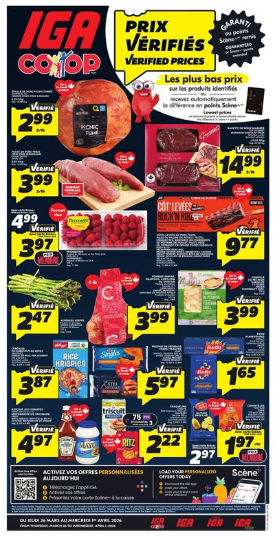 IGA (NB) Flyer March 26 to April 1