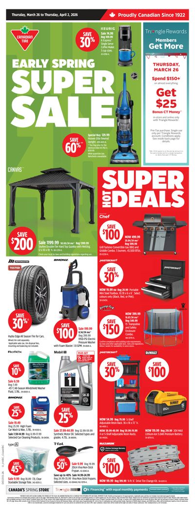 Canadian Tire (West) Flyer March 26 to April 2