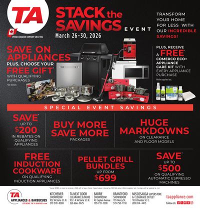 TA Appliances Flyer March 26 to 30
