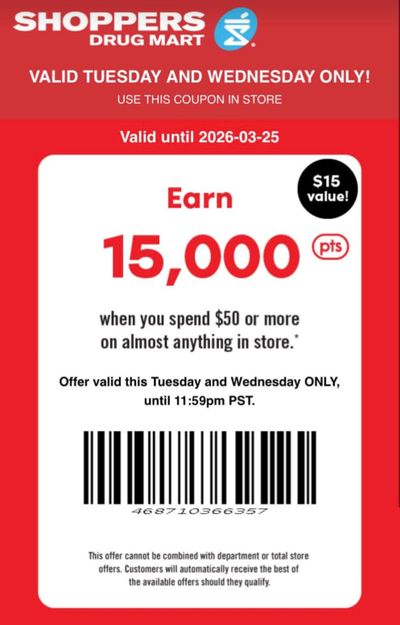 Shoppers Drug Mart Canada: Text Offer + Flash Offer on Eggs and Butter