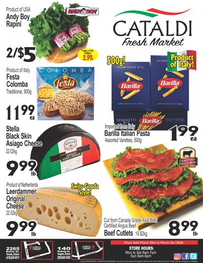 Cataldi Fresh Market Flyer March 25 to 31