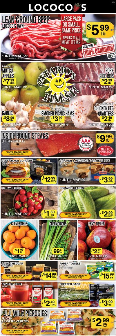 Lococo's Flyer March 25 to 29