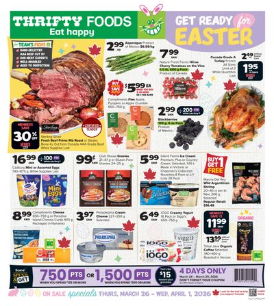 Thrifty Foods Flyer March 26 to April 1