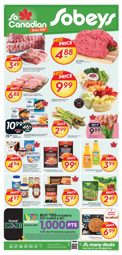 Sobeys (ON) Flyer March 26 to April 1