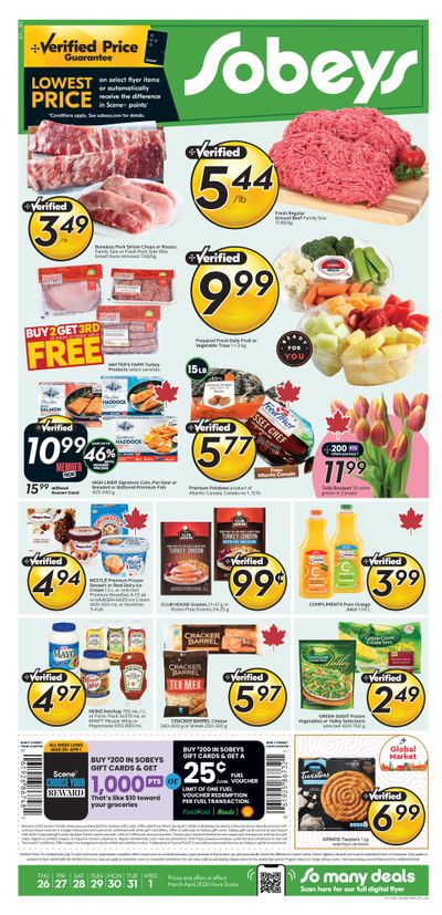 Sobeys (Atlantic) Flyer March 26 to April 1