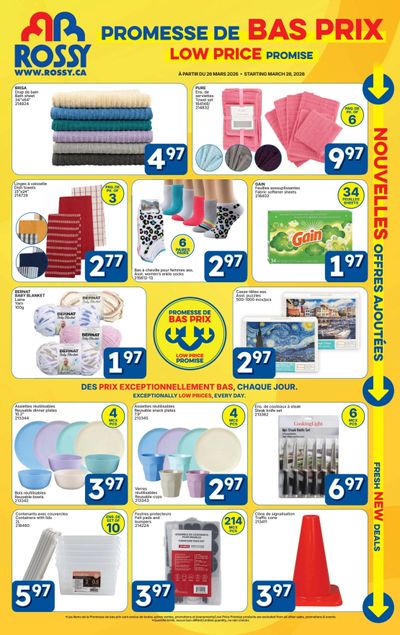 Rossy Low Price Promise Flyer March 26 to April 29