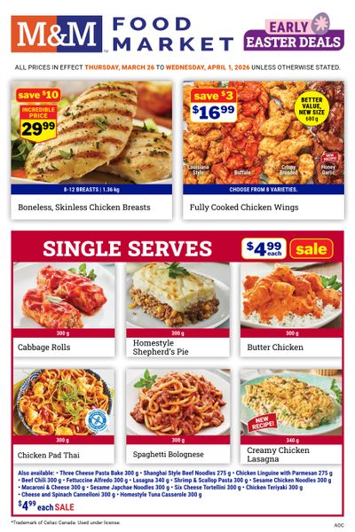 M&M Food Market (Atlantic, ON & West) Flyer March 26 to April 1