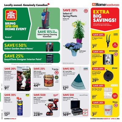 Home Hardware (BC) Flyer March 26 to April 8
