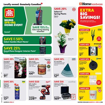 Home Hardware (Atlantic) Flyer March 26 to April 8