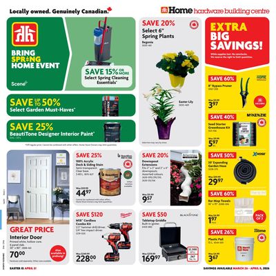 Home Hardware Building Centre (ON) Flyer March 26 to April 8