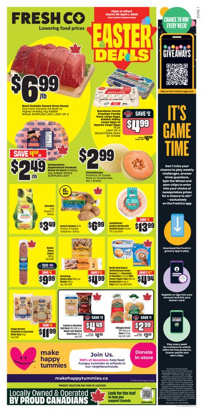 FreshCo (West) Flyer March 26 to April 1