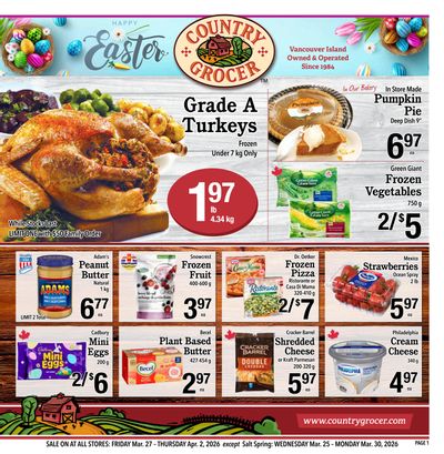 Country Grocer Flyer March 27 to April 2