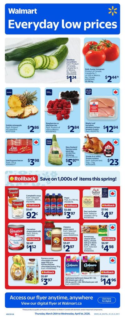 Walmart (ON) Flyer March 26 to April 1