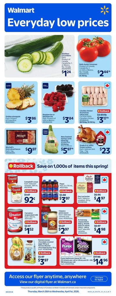 Walmart (West) Flyer March 26 to April 1
