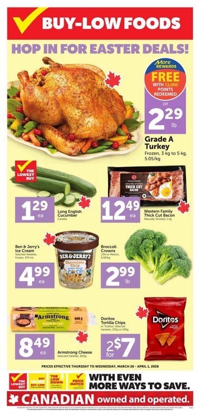 Buy-Low Foods Flyer March 26 to April 1