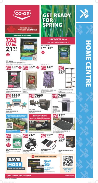 Co-op (West) Home Centre Flyer March 26 to April 1