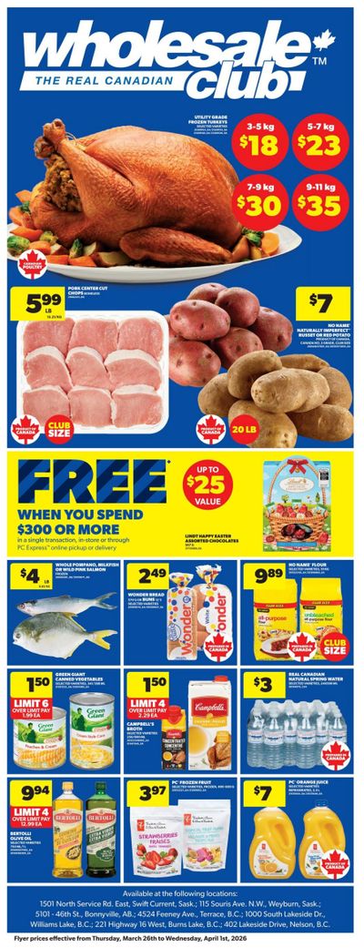 Real Canadian Wholesale Club Flyer March 26 to April 1