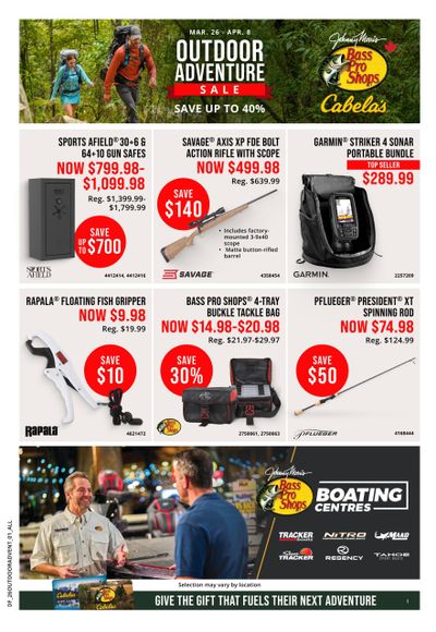 Bass Pro Shops Flyer March 26 to April 8