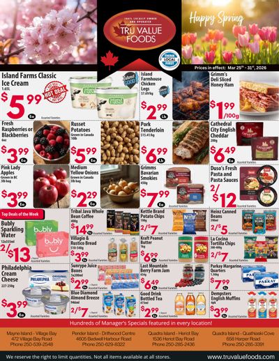Tru Value Foods Flyer March 25 to 31