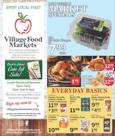Village Food Markets Flyer March 25 to 31