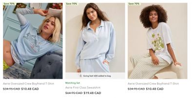 American Eagle & Aerie Canada: 60-70% off All Clearance + More