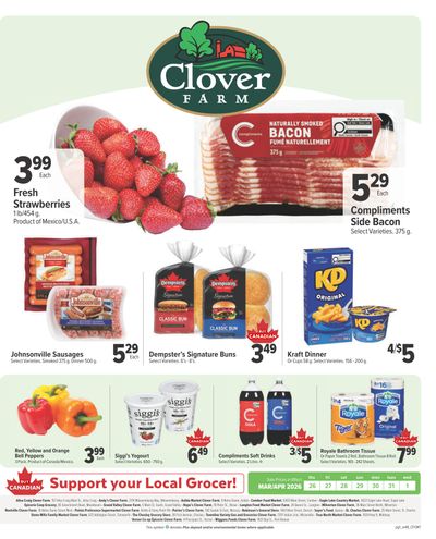 Clover Farm (ON) Flyer March 26 to April 1
