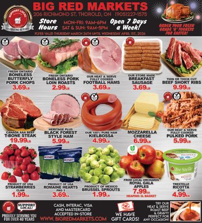 Big Red Markets Flyer March 26 to April 1