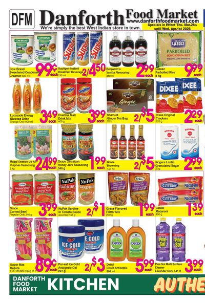 Danforth Food Market Flyer March 26 to April 1