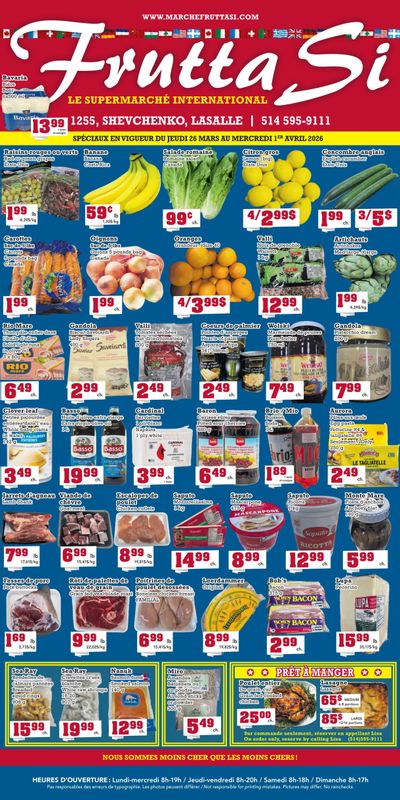 Frutta Si Flyer March 26 to April 1