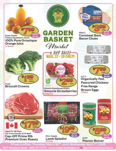 The Garden Basket Flyer March 26 to April 1