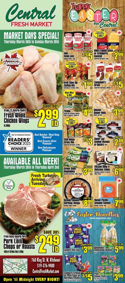 Central Fresh Market Flyer March 26 to April 2