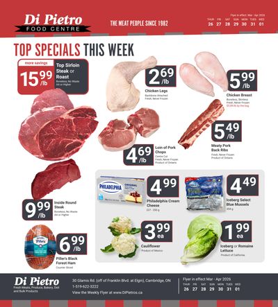Di Pietro Food Centre Flyer March 26 to April 1