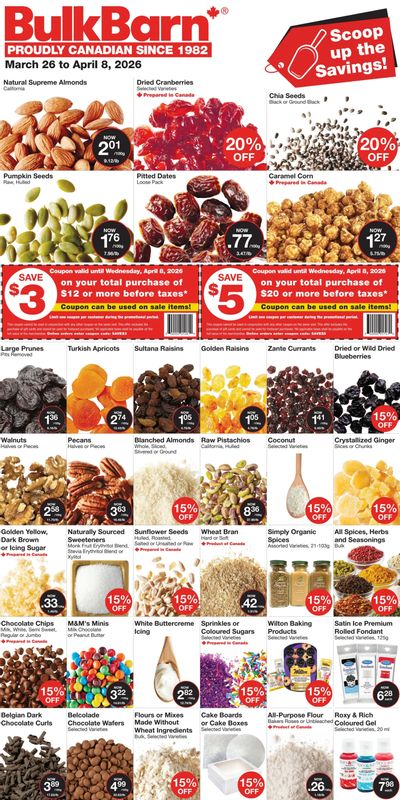 Bulk Barn Flyer March 26 to April 8